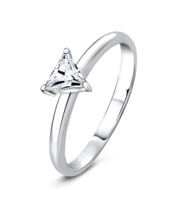 Triangle Shape Silver Ring SCR-5-07